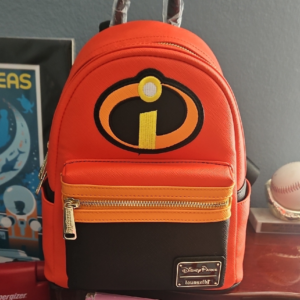 Disney Incredibles Orange and Black Backpack